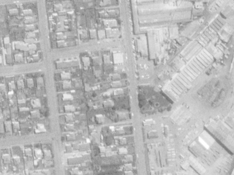 47 Mandeville Street from the air, 1975-1979
