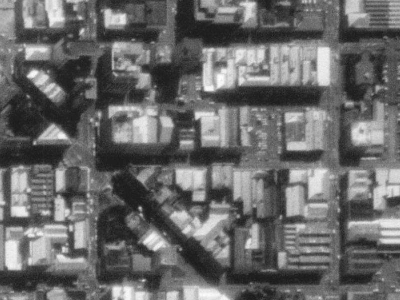119-121 Lichfield Street from the air, 1975-1979