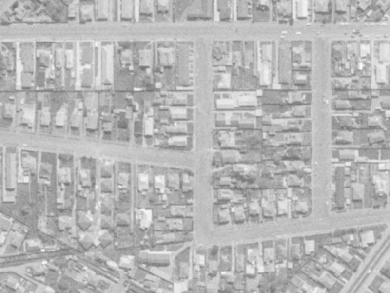 Clive Street from the air, 1975-1979