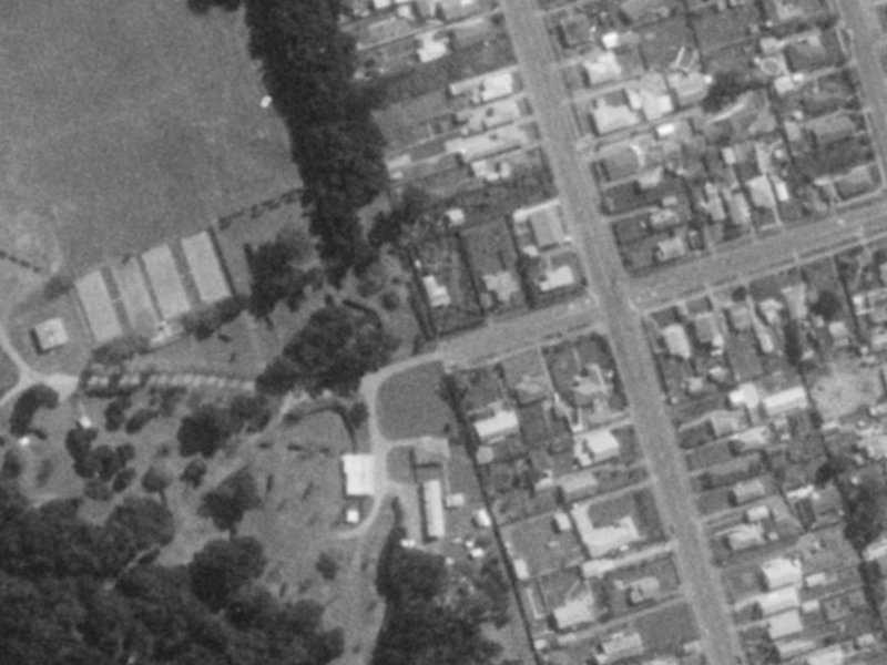 70 Halsey Street from the air, 1975-1979