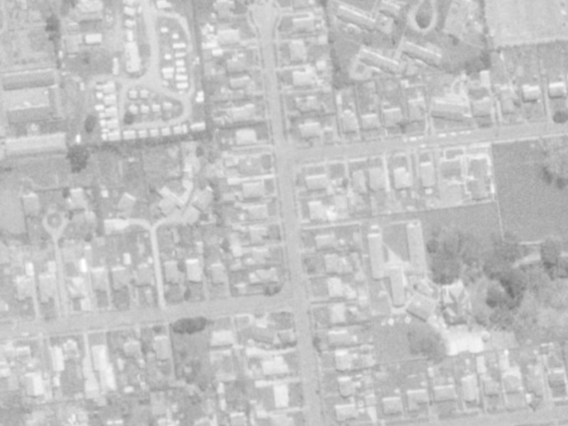 15 Ballantyne Avenue from the air, 1975-1979
