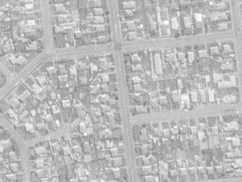Wainui street from the air, 1975-1979