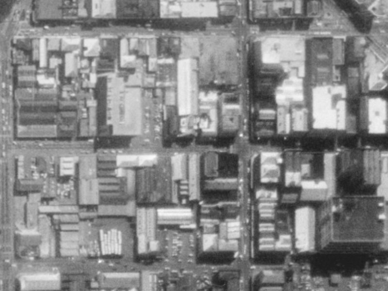 54-56 Lichfield Street from the air, 1975-1979