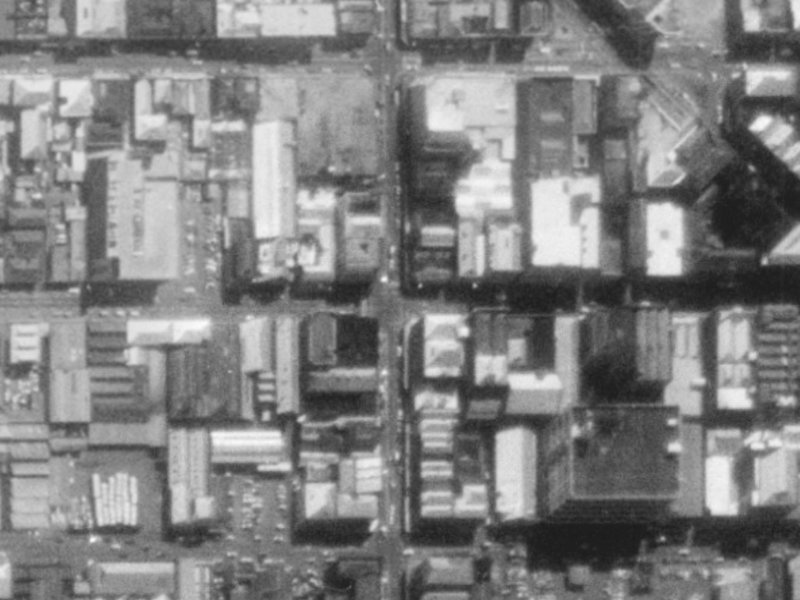 660 Colombo Street from the air, 1975-1979