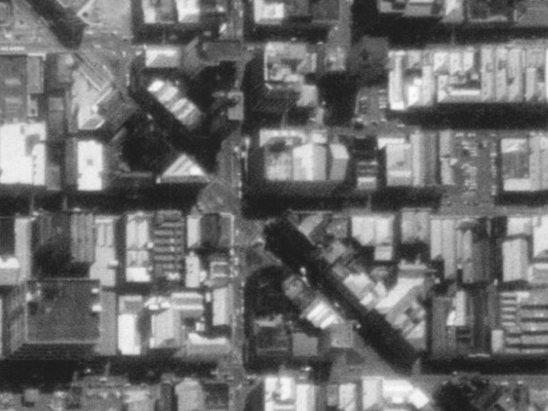 118–130 Lichfield Street from the air, 1975-1979