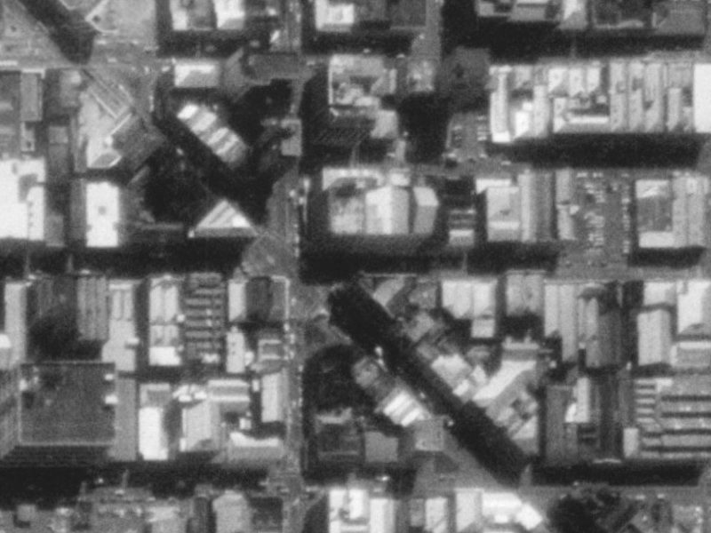 107-113 Lichfield Street from the air, 1975-1979