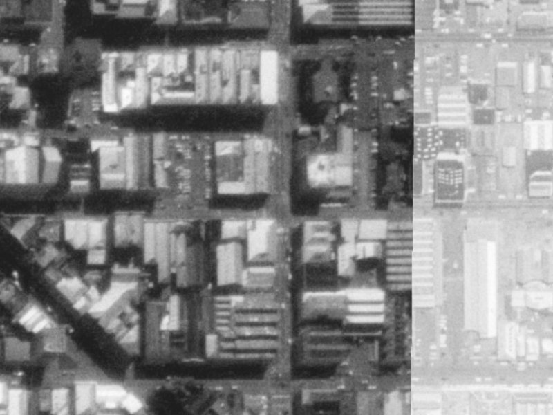 1/231 Madras Street from the air, 1975-1979