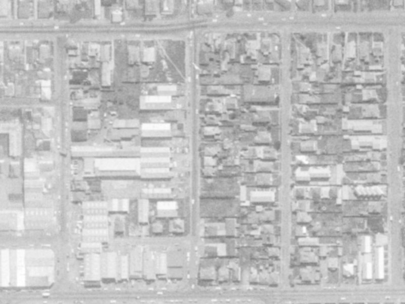 9-35 Stanmore Road from the air, 1975-1979