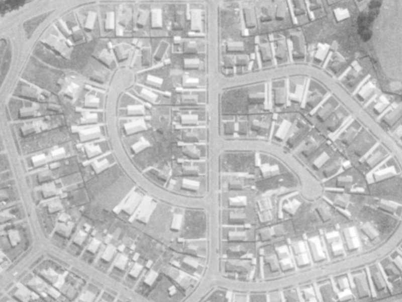 17 Korora Street from the air, 1975-1979