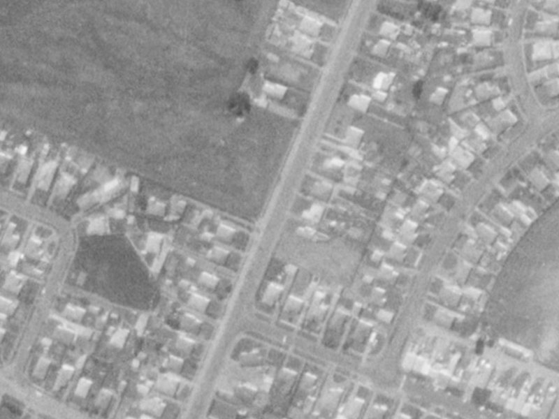 74A Gilberthorpes Road from the air, 1975-1979