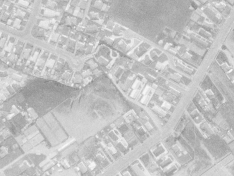 112 Middlepark Road from the air, 1975-1979