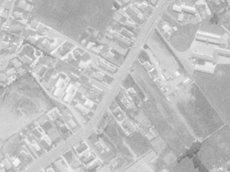 96 Middlepark Road from the air, 1975-1979