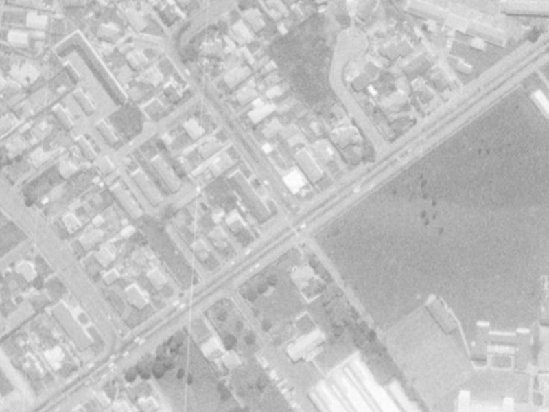 1 Colman Avenue from the air, 1975-1979