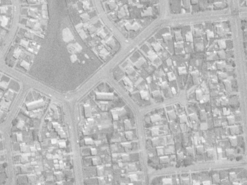 1 Huia Street from the air, 1975-1979
