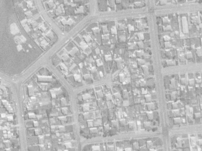 7 Huia Street from the air, 1975-1979