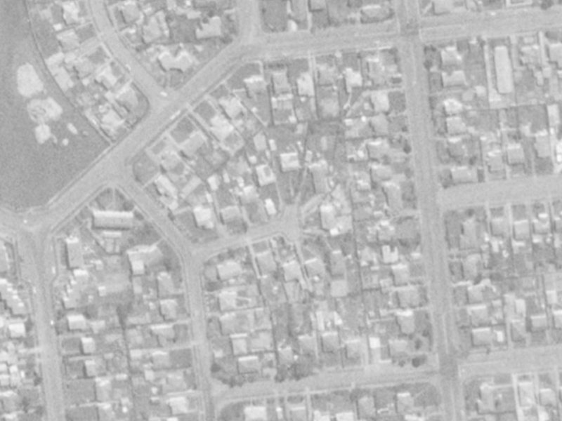 9 Huia Street from the air, 1975-1979