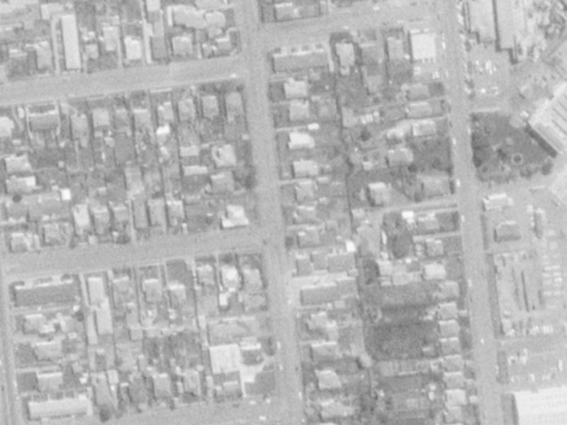 42A Picton Avenue from the air, 1975-1979