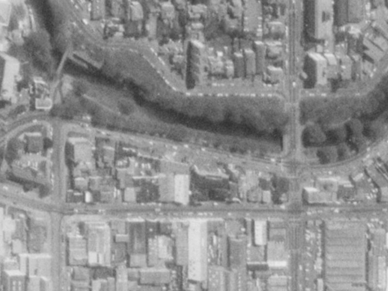 23 Oxford Terrace from the air, 1975-1979