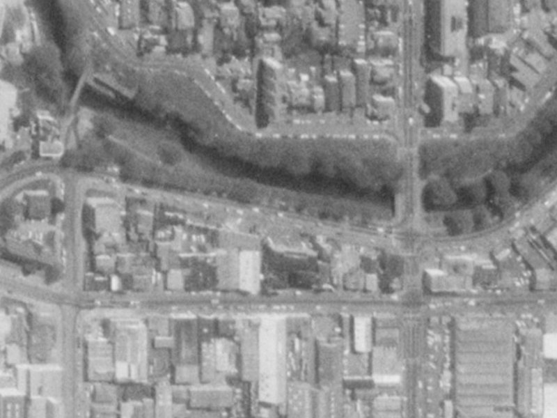 27 Oxford Terrace from the air, 1975-1979