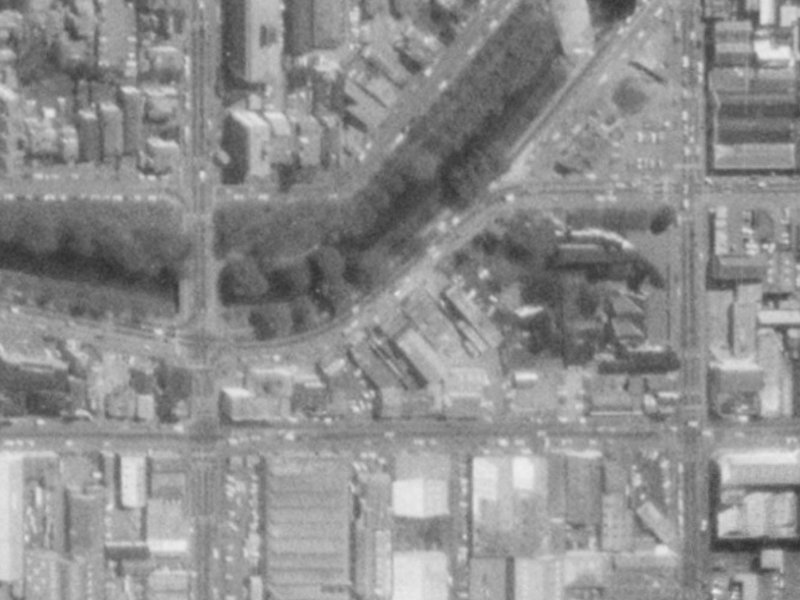 72 Oxford Terrace from the air, 1975-1979