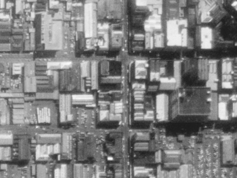 639 Colombo Street from the air, 1975-1979