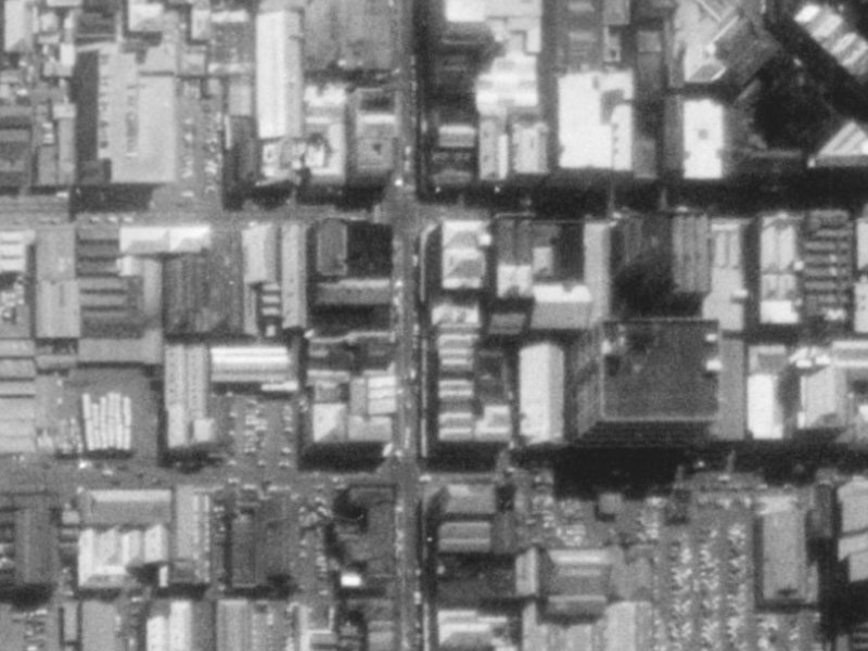 650 Colombo Street from the air, 1975-1979