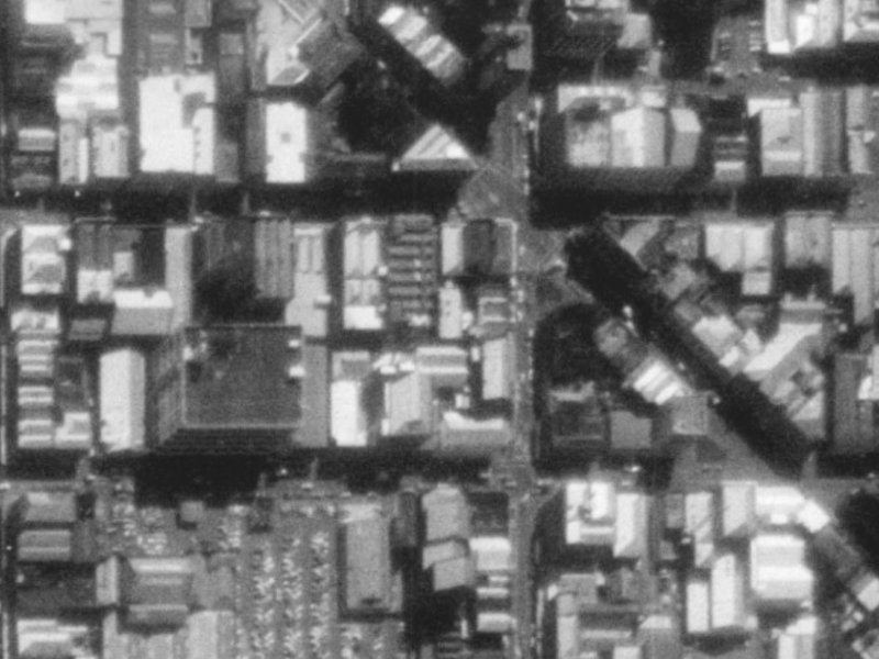 147A Manchester Street from the air, 1975-1979