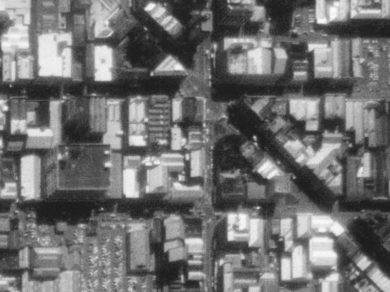 141A Manchester Street from the air, 1975-1979
