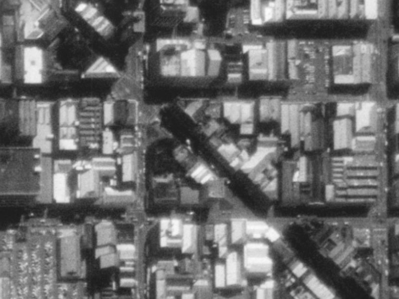 174 High Street from the air, 1975-1979