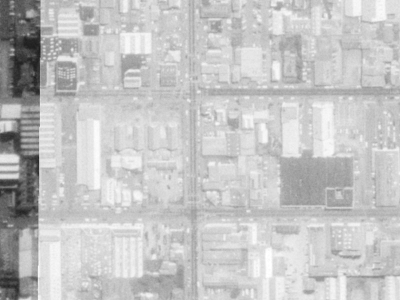 212 Barbadoes Street from the air, 1975-1979