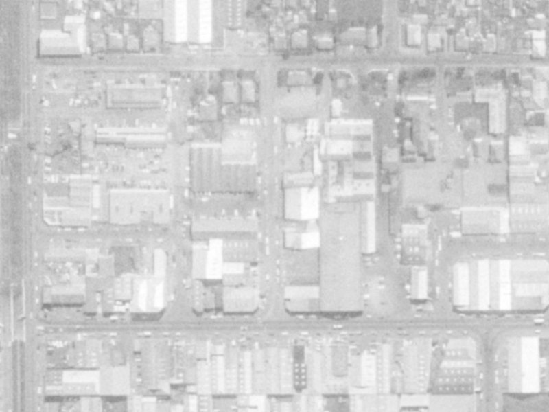 Clothier Street from the air, 1975-1979