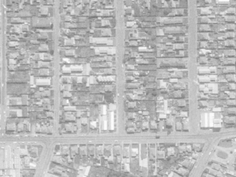 13 Percy Street from the air, 1975-1979