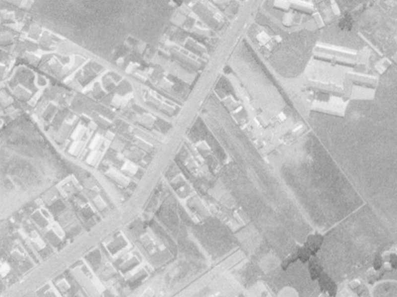 83 Middlepark Road from the air, 1975-1979