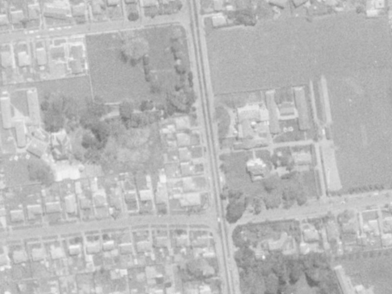 40 Hansons Lane from the air, 1975-1979