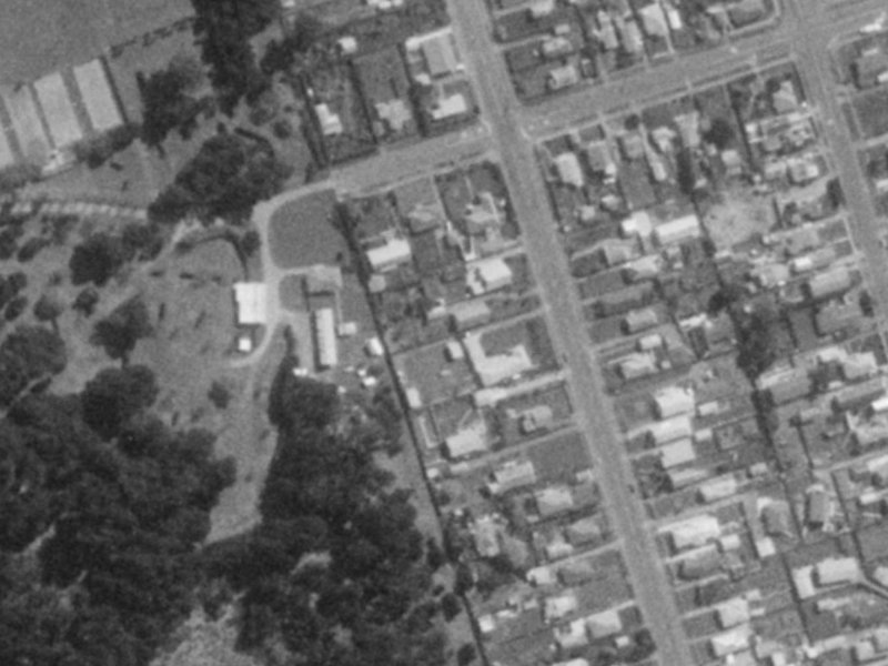 334A Estuary Road from the air, 1975-1979