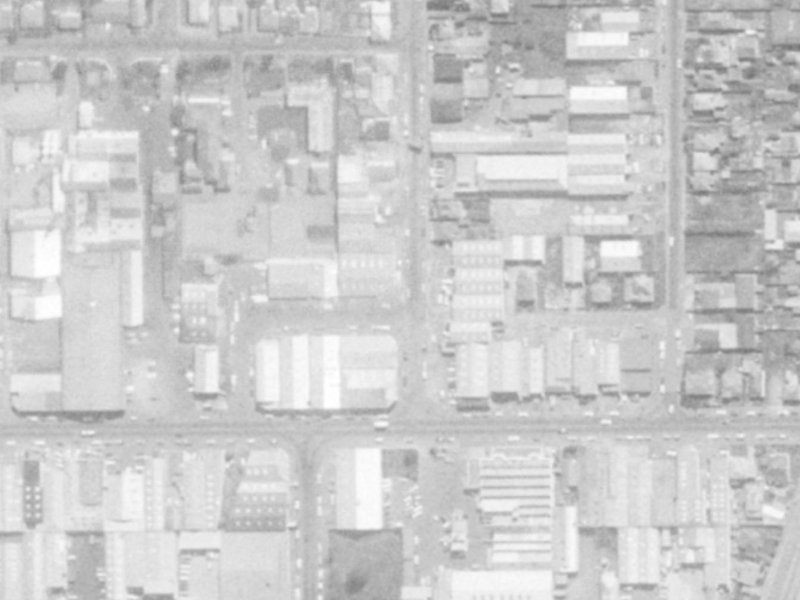 9 Saxon Street from the air, 1975-1979