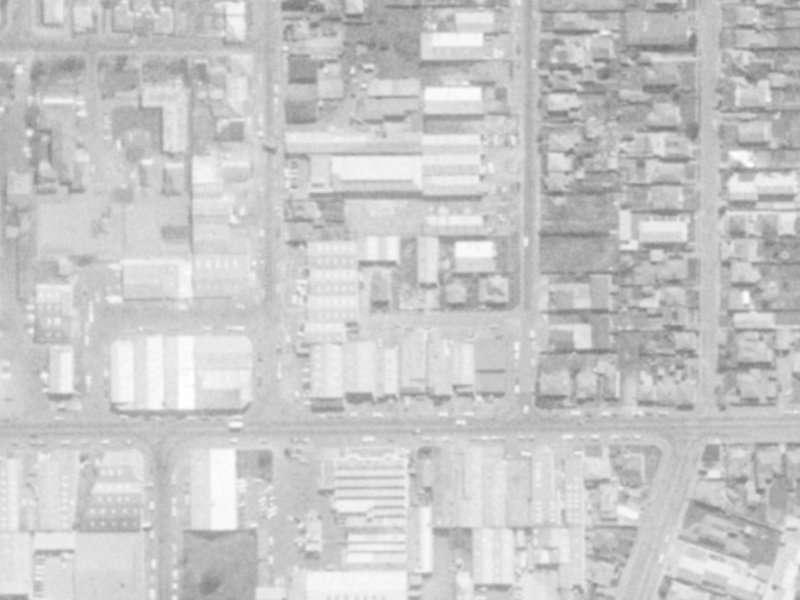 Dearsley Street from the air, 1975-1979