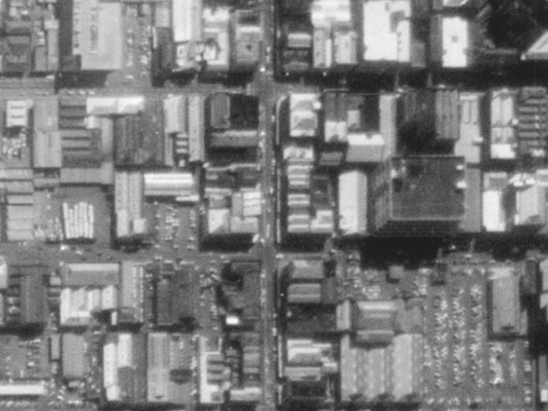 636 Colombo Street from the air, 1975-1979