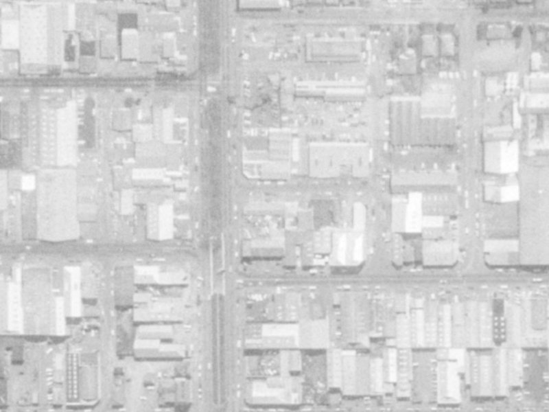 Fitzgerald Avenue from the air, 1975-1979