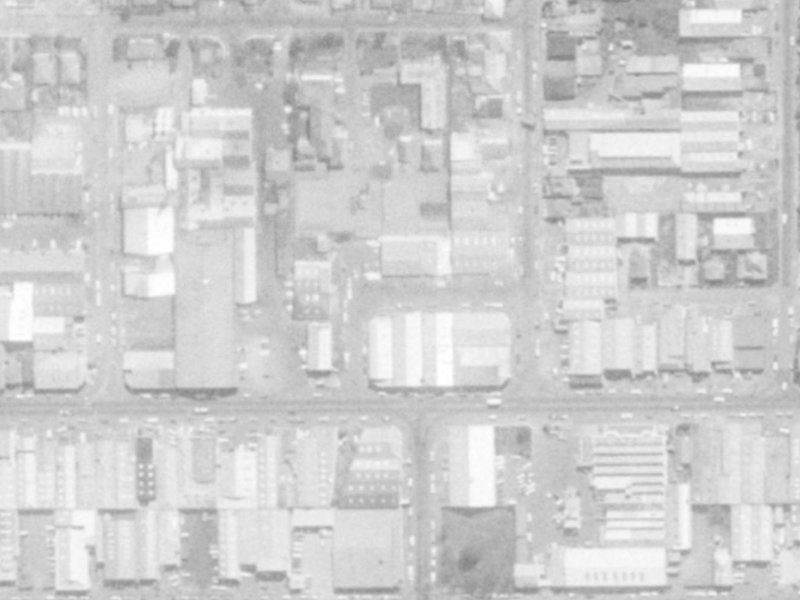 8 Gatherer Street from the air, 1975-1979