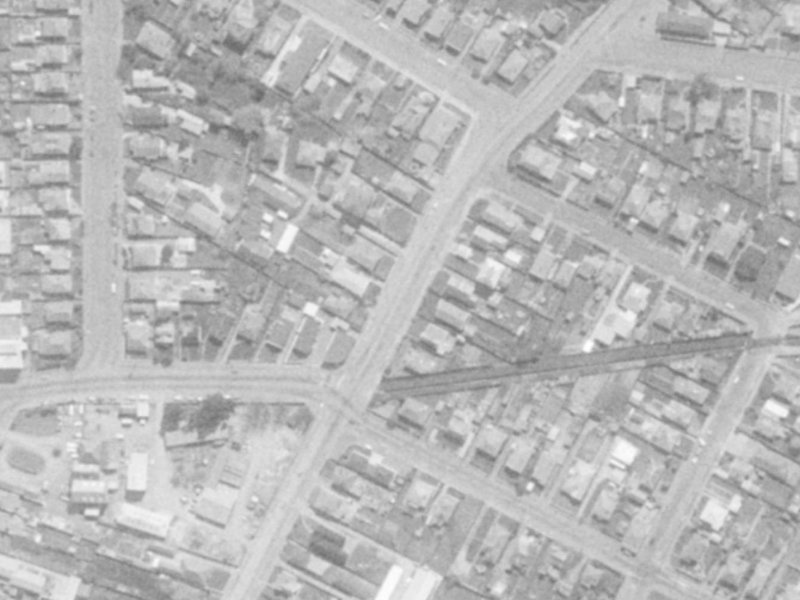 123-153 Olliviers Road from the air, 1975-1979