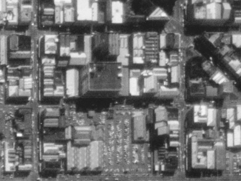 175-177 Tuam Street from the air, 1975-1979