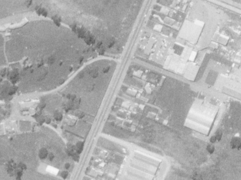Carmen Road from the air, 1975-1979