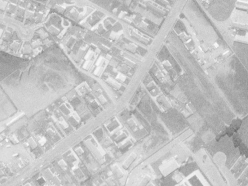 104 Middlepark Road from the air, 1975-1979