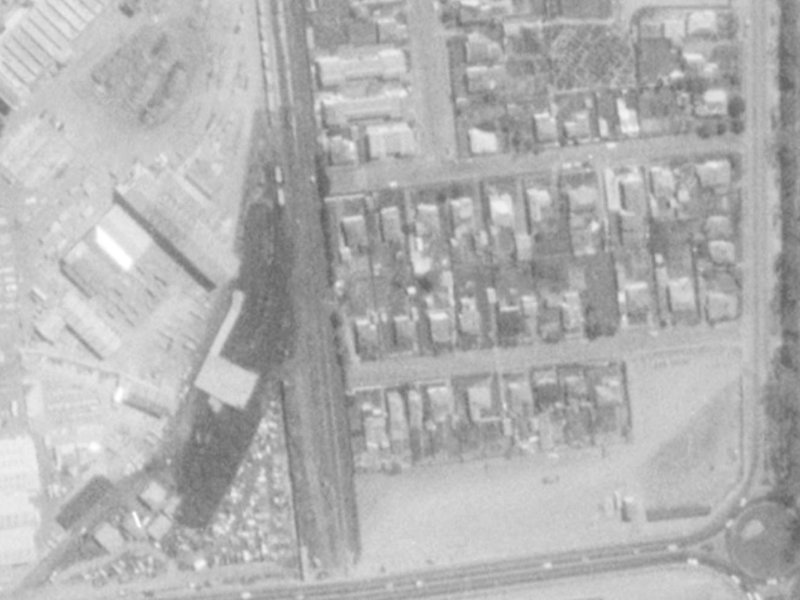 28A Mayfair Street from the air, 1975-1979
