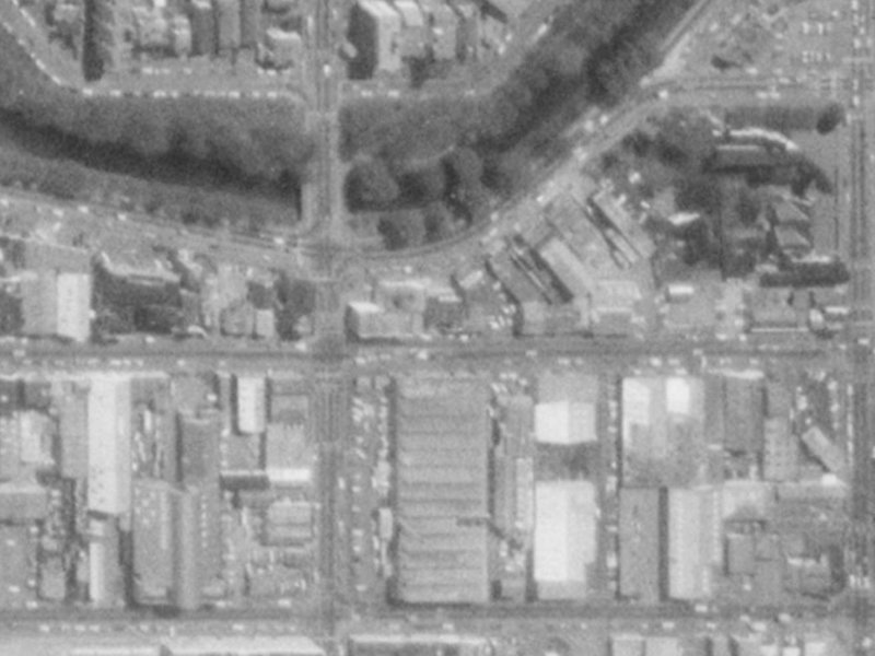 58 Oxford Terrace from the air, 1975-1979