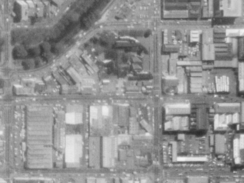 120-116 Tuam Street from the air, 1975-1979