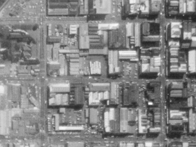 121 Tuam Street from the air, 1975-1979