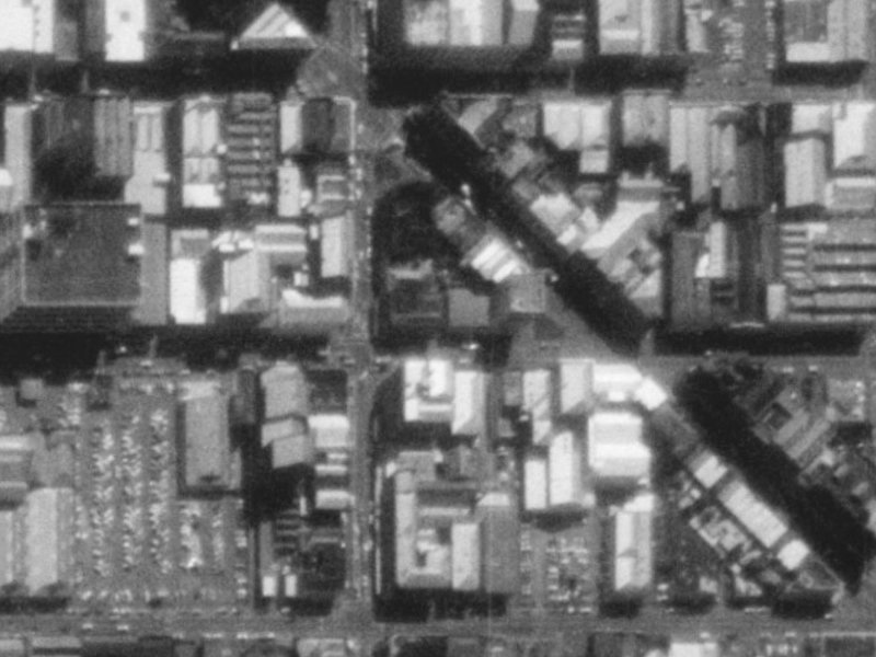 201 Tuam Street from the air, 1975-1979