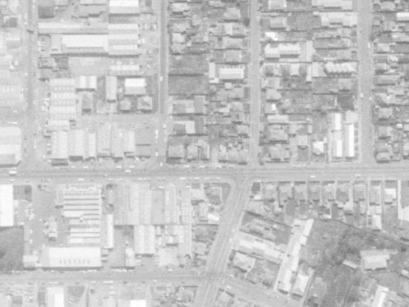445 Tuam Street from the air, 1975-1979